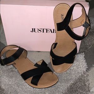 Sandals.